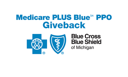 Medicare Plus Blue PPO Giveback Blue Cross Blue Shield of Michigan logo