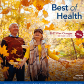 Fall 2026 cover featuring a couple walking through falling leaves.