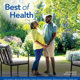 Spring 2025 newsletter cover featuring a senior couple holding hands while standing outside.