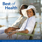 Summer 2026 newsletter cover featuring a couple sitting together outdoors