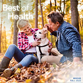 Fall 2022 newsletter cover featuring a couple with their dog.