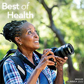 Summer 2022 newsletter cover featuring a woman holding a camera.