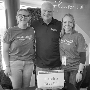 Blue Cross employees volunteering for Mental Health Awareness