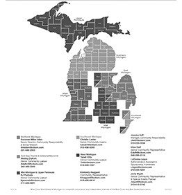 A regional oversight map.