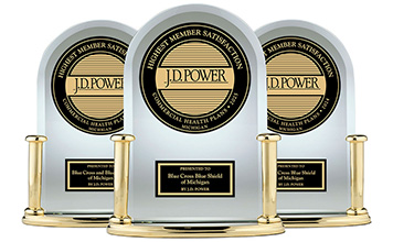 Three JD Power Awards against a white background