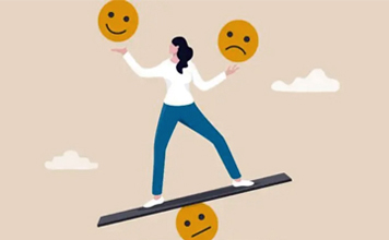 Image of woman balancing emotions 