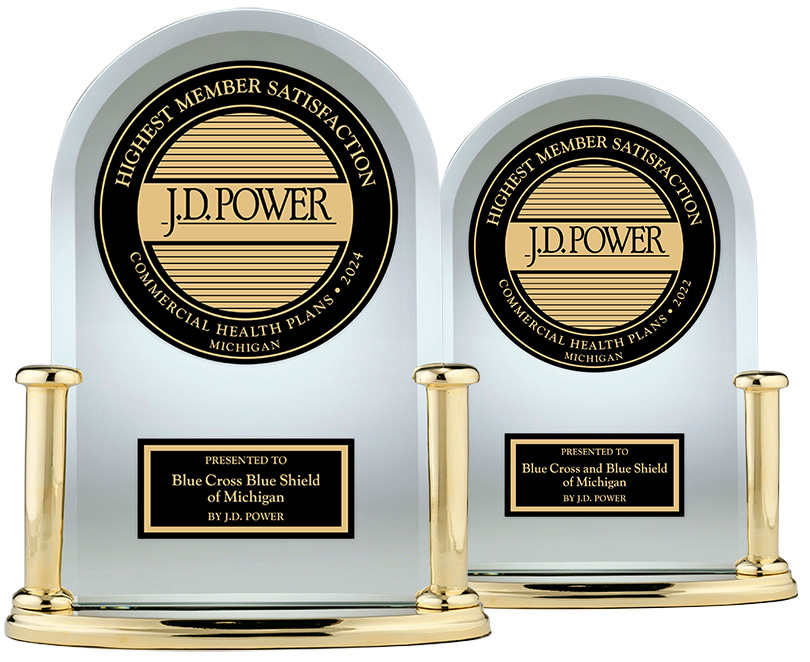 Thank you for making us #1 in Michigan for Commercial Health Plan Member Satisfaction, 2 out of 3 years.