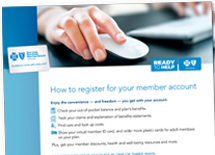 Register for your Blue Cross member account from any device