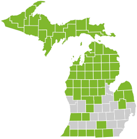 You can buy this plan if you live in any of these 63 counties in Michigan.